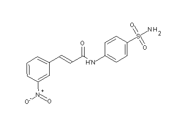 N-[4-(aminosulfonyl)phenyl]-3-(3-nitrophenyl)acrylamide
