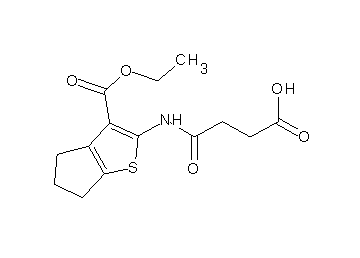 4-{[3-(ethoxycarbonyl)-5,6-dihydro-4H-cyclopenta[b]thien-2-yl]amino}-4-oxobutanoic acid