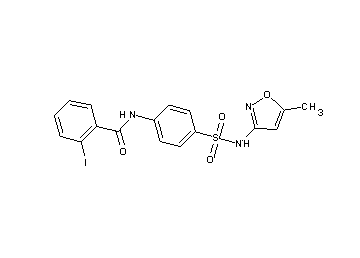 2-iodo-N-(4-{[(5-methyl-3-isoxazolyl)amino]sulfonyl}phenyl)benzamide