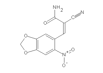 2-cyano-3-(6-nitro-1,3-benzodioxol-5-yl)acrylamide