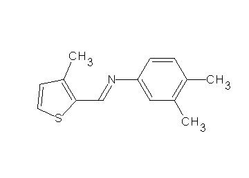(3,4-dimethylphenyl)[(3-methyl-2-thienyl)methylene]amine