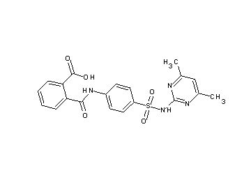 2-{[(4-{[(4,6-dimethyl-2-pyrimidinyl)amino]sulfonyl}phenyl)amino]carbonyl}benzoic acid