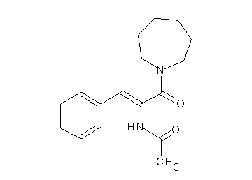 N-[1-(1-azepanylcarbonyl)-2-phenylvinyl]acetamide