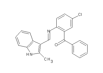 (5-chloro-2-{[(2-methyl-1H-indol-3-yl)methylene]amino}phenyl)(phenyl)methanone