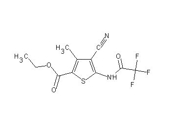 ethyl 4-cyano-3-methyl-5-[(trifluoroacetyl)amino]-2-thiophenecarboxylate
