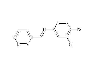 (4-bromo-3-chlorophenyl)(3-pyridinylmethylene)amine