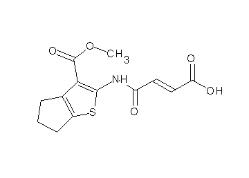 4-{[3-(methoxycarbonyl)-5,6-dihydro-4H-cyclopenta[b]thien-2-yl]amino}-4-oxo-2-butenoic acid