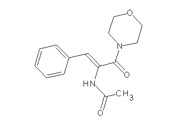 N-[1-(4-morpholinylcarbonyl)-2-phenylvinyl]acetamide