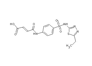 4-[(4-{[(5-ethyl-1,3,4-thiadiazol-2-yl)amino]sulfonyl}phenyl)amino]-4-oxo-2-butenoic acid