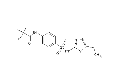 N-(4-{[(5-ethyl-1,3,4-thiadiazol-2-yl)amino]sulfonyl}phenyl)-2,2,2-trifluoroacetamide