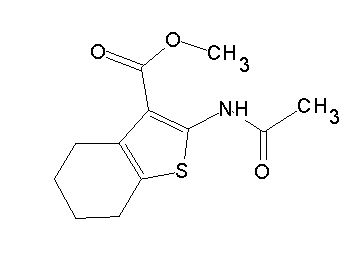 methyl 2-(acetylamino)-4,5,6,7-tetrahydro-1-benzothiophene-3-carboxylate