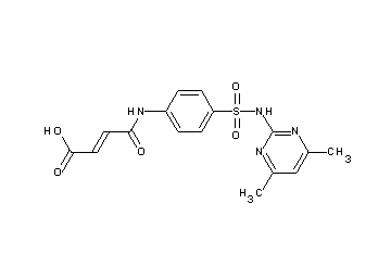 4-[(4-{[(4,6-dimethyl-2-pyrimidinyl)amino]sulfonyl}phenyl)amino]-4-oxo-2-butenoic acid