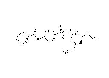 N-(4-{[(2,6-dimethoxy-4-pyrimidinyl)amino]sulfonyl}phenyl)benzamide