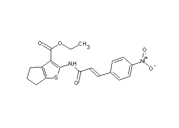 ethyl 2-{[3-(4-nitrophenyl)acryloyl]amino}-5,6-dihydro-4H-cyclopenta[b]thiophene-3-carboxylate