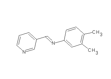 (3,4-dimethylphenyl)(3-pyridinylmethylene)amine