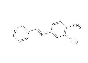 (3,4-dimethylphenyl)(3-pyridinylmethylene)amine (3,4-dimethylphenyl)(3-pyridinylmethylene)amine