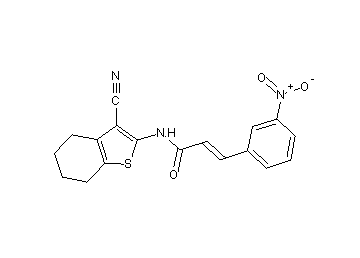 N-(3-cyano-4,5,6,7-tetrahydro-1-benzothien-2-yl)-3-(3-nitrophenyl)acrylamide