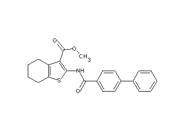 methyl 2-[(4-biphenylylcarbonyl)amino]-4,5,6,7-tetrahydro-1-benzothiophene-3-carboxylate