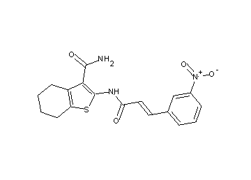 2-{[3-(3-nitrophenyl)acryloyl]amino}-4,5,6,7-tetrahydro-1-benzothiophene-3-carboxamide - Click Image to Close