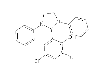 2,4-dichloro-6-(1,3-diphenyl-2-imidazolidinyl)phenol 2,4-dichloro-6-(1,3-diphenyl-2-imidazolidinyl)phenol