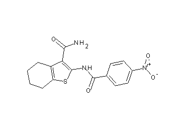 2-[(4-nitrobenzoyl)amino]-4,5,6,7-tetrahydro-1-benzothiophene-3-carboxamide