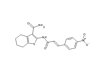 2-{[3-(4-nitrophenyl)acryloyl]amino}-4,5,6,7-tetrahydro-1-benzothiophene-3-carboxamide