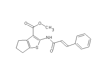 methyl 2-(cinnamoylamino)-5,6-dihydro-4H-cyclopenta[b]thiophene-3-carboxylate