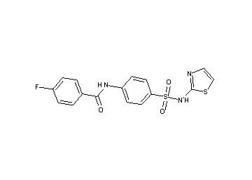 4-fluoro-N-{4-[(1,3-thiazol-2-ylamino)sulfonyl]phenyl}benzamide