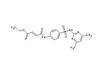 ethyl 4-[(4-{[(4,6-dimethyl-2-pyrimidinyl)amino]sulfonyl}phenyl)amino]-4-oxo-2-butenoate