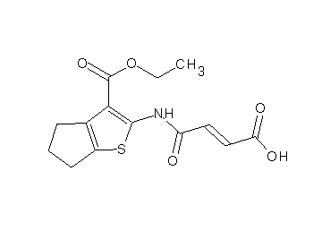 4-{[3-(ethoxycarbonyl)-5,6-dihydro-4H-cyclopenta[b]thien-2-yl]amino}-4-oxo-2-butenoic acid