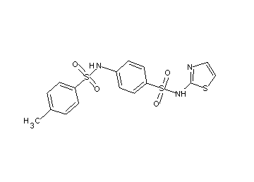 4-methyl-N-{4-[(1,3-thiazol-2-ylamino)sulfonyl]phenyl}benzenesulfonamide