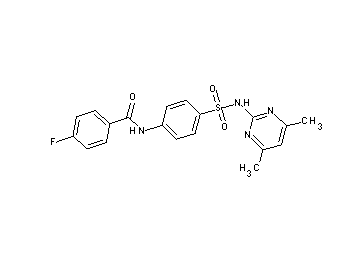 N-(4-{[(4,6-dimethyl-2-pyrimidinyl)amino]sulfonyl}phenyl)-4-fluorobenzamide