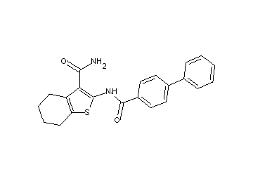 2-[(4-biphenylylcarbonyl)amino]-4,5,6,7-tetrahydro-1-benzothiophene-3-carboxamide