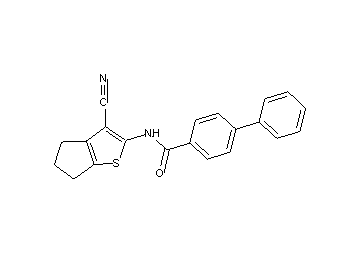 N-(3-cyano-5,6-dihydro-4H-cyclopenta[b]thien-2-yl)-4-biphenylcarboxamide