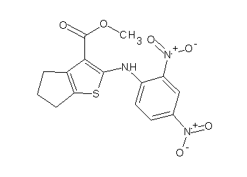 methyl 2-[(2,4-dinitrophenyl)amino]-5,6-dihydro-4H-cyclopenta[b]thiophene-3-carboxylate