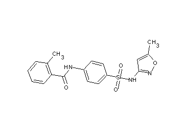 2-methyl-N-(4-{[(5-methyl-3-isoxazolyl)amino]sulfonyl}phenyl)benzamide