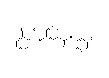 2-bromo-N-(3-{[(3-chlorophenyl)amino]carbonyl}phenyl)benzamide