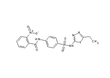N-(4-{[(5-ethyl-1,3,4-thiadiazol-2-yl)amino]sulfonyl}phenyl)-2-nitrobenzamide