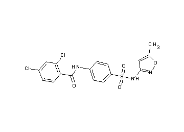 2,4-dichloro-N-(4-{[(5-methyl-3-isoxazolyl)amino]sulfonyl}phenyl)benzamide