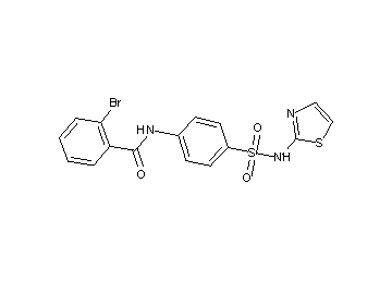 2-bromo-N-{4-[(1,3-thiazol-2-ylamino)sulfonyl]phenyl}benzamide