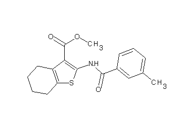 methyl 2-[(3-methylbenzoyl)amino]-4,5,6,7-tetrahydro-1-benzothiophene-3-carboxylate
