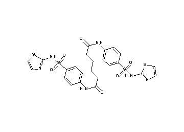 N,N'-bis{4-[(1,3-thiazol-2-ylamino)sulfonyl]phenyl}hexanediamide