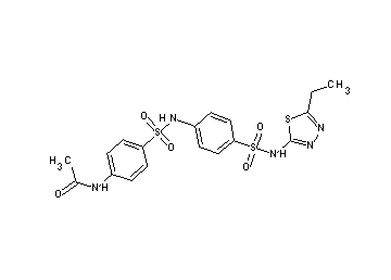 N-(4-{[(4-{[(5-ethyl-1,3,4-thiadiazol-2-yl)amino]sulfonyl}phenyl)amino]sulfonyl}phenyl)acetamide