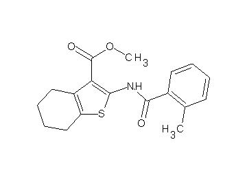 methyl 2-[(2-methylbenzoyl)amino]-4,5,6,7-tetrahydro-1-benzothiophene-3-carboxylate