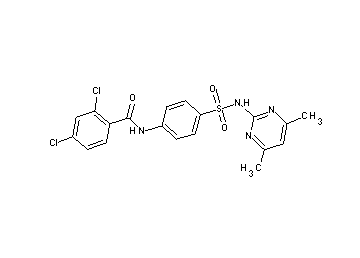 2,4-dichloro-N-(4-{[(4,6-dimethyl-2-pyrimidinyl)amino]sulfonyl}phenyl)benzamide