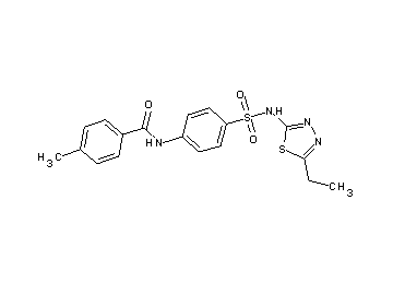 N-(4-{[(5-ethyl-1,3,4-thiadiazol-2-yl)amino]sulfonyl}phenyl)-4-methylbenzamide