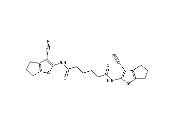 N,N'-bis(3-cyano-5,6-dihydro-4H-cyclopenta[b]thien-2-yl)hexanediamide