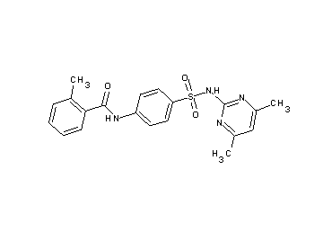 N-(4-{[(4,6-dimethyl-2-pyrimidinyl)amino]sulfonyl}phenyl)-2-methylbenzamide