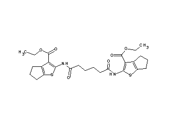 diethyl 2,2'-[(1,6-dioxo-1,6-hexanediyl)di(imino)]bis(5,6-dihydro-4H-cyclopenta[b]thiophene-3-carboxylate)
