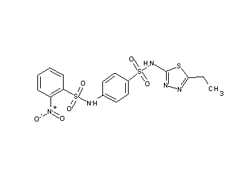 N-(4-{[(5-ethyl-1,3,4-thiadiazol-2-yl)amino]sulfonyl}phenyl)-2-nitrobenzenesulfonamide